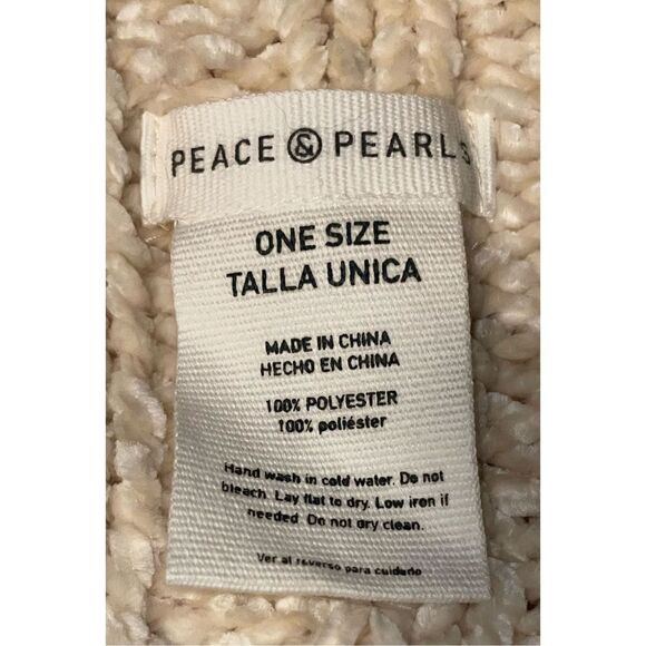 Peace & Pearls Chenille Infinity Scarf - Picture 3 of 8